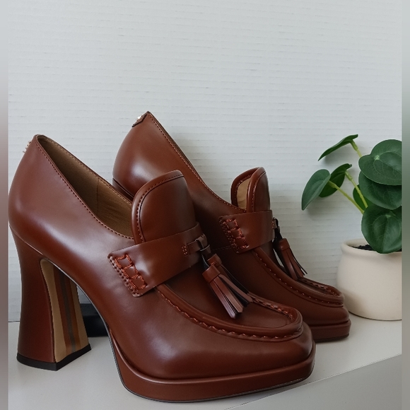 Sam Edelman - Mocha High Heels Loafers - Picture 2 of 11